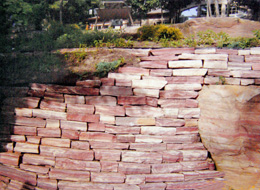 Sandstone Retaining Wall